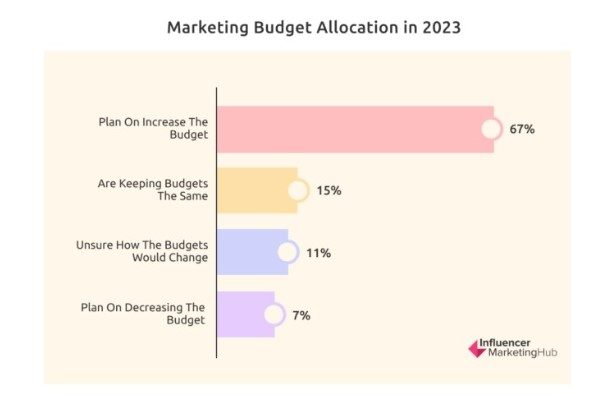 Budget destinato all'Influencer Marketing