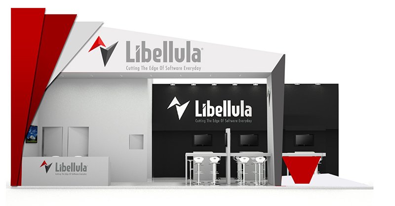Progettazione stand fiera EGO NewCom per Libellula